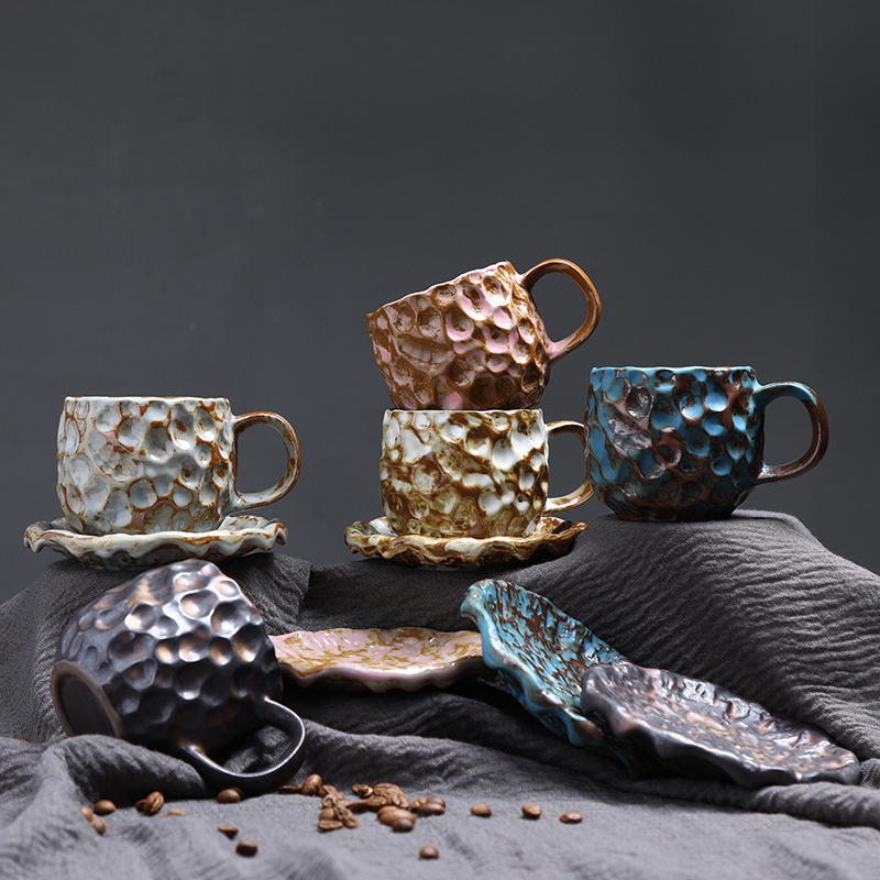 Espresso Cup Saucer - El Yapımı Taş Eşya Kahve Kupa