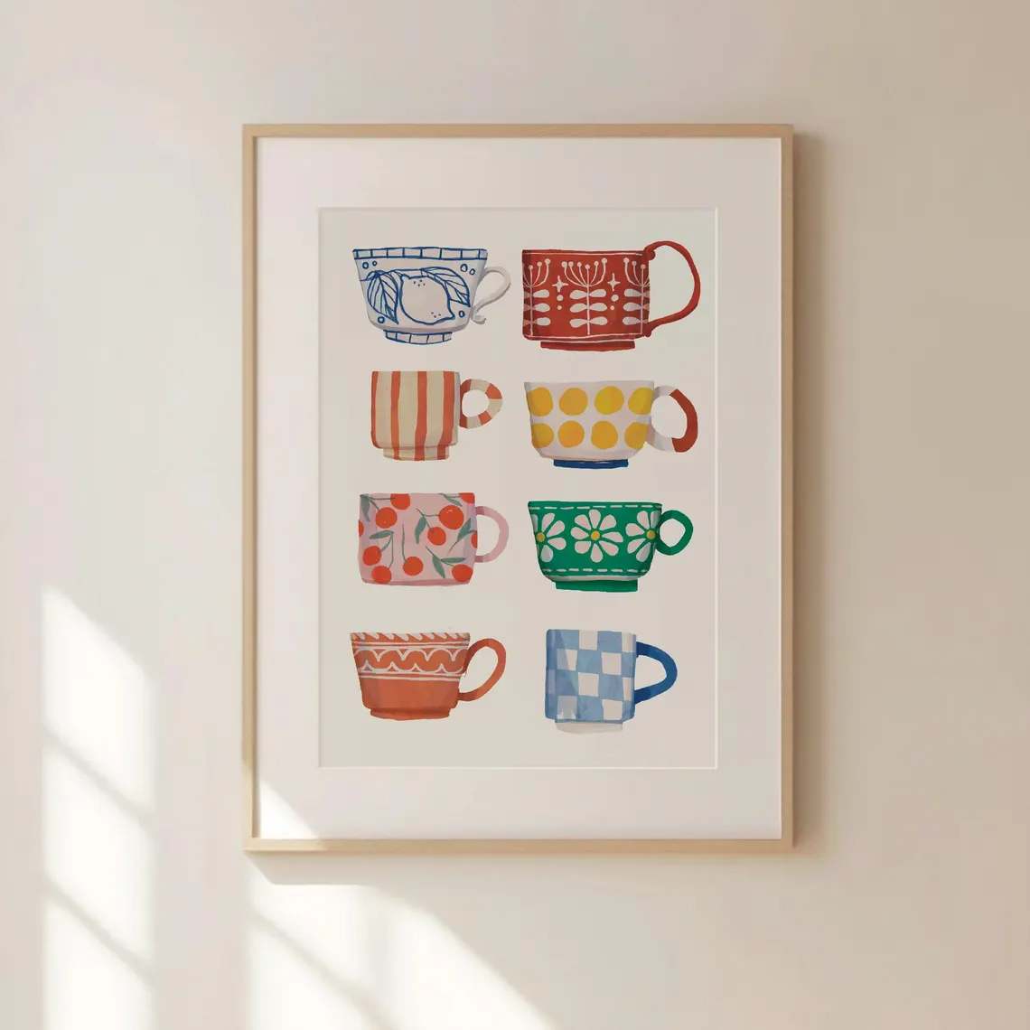 Coffee Tea Drink - Çay Fincanı Baskısı, Kahvaltı Posteri, Kahve