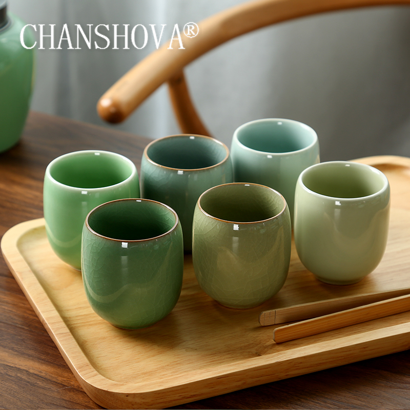 Coffee Tea In Chinese - CHANSHOVA-Porselen Çay Bardağı Seti, Geleneksel Çin