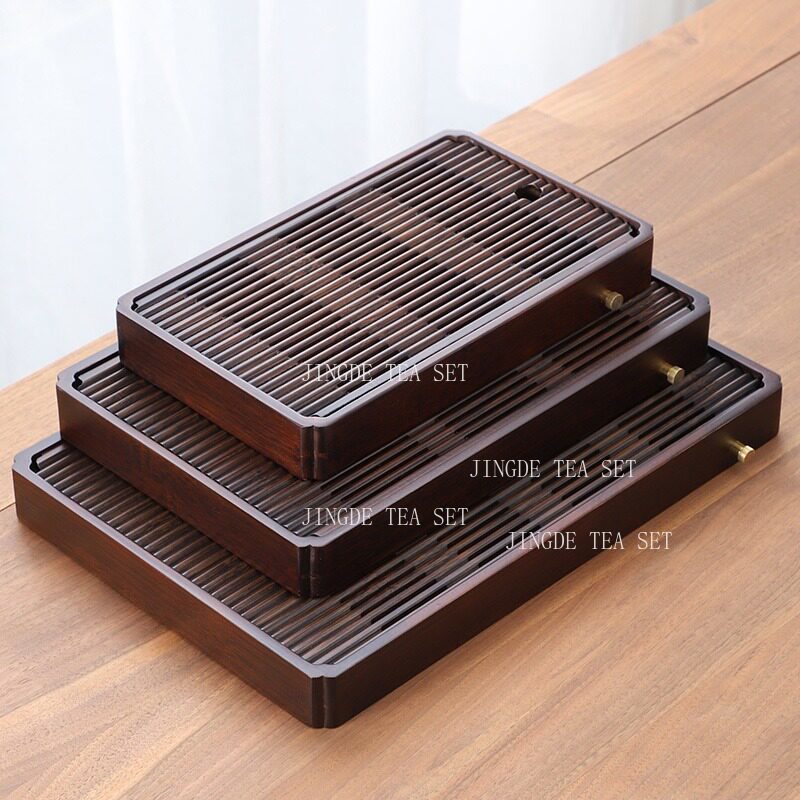 Bamboo Tea Tray - Su Depolama Çay Tepsisi Bambu Ev
