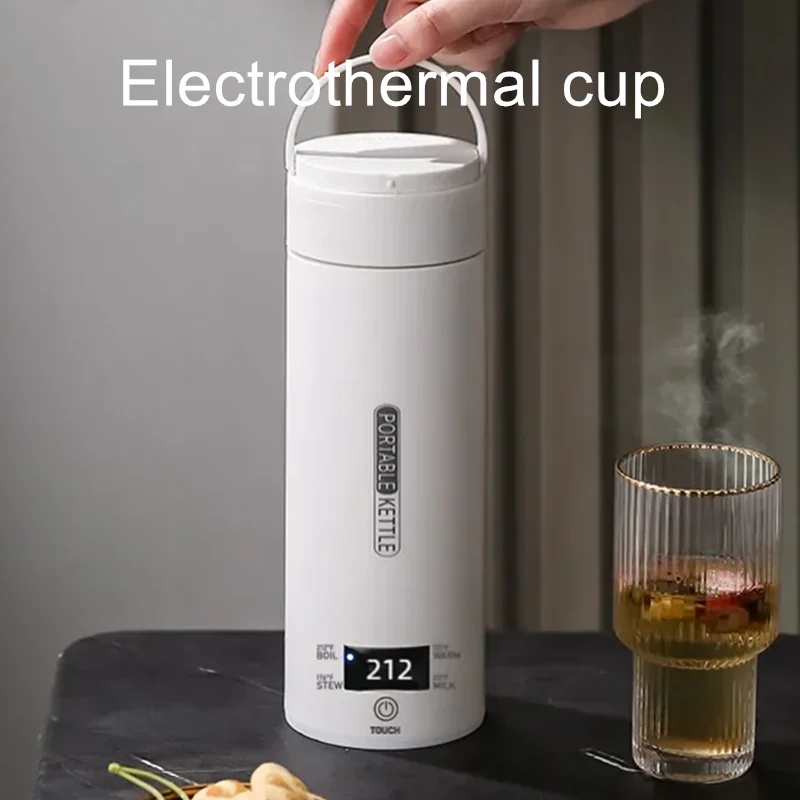 Coffee Tea Menu - Seyahat için Taşınabilir Elektrikli Su Isıtıcısı,