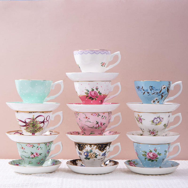 Coffee Tea Drink - 1 adet Fransız Seramik Kahve Fincan