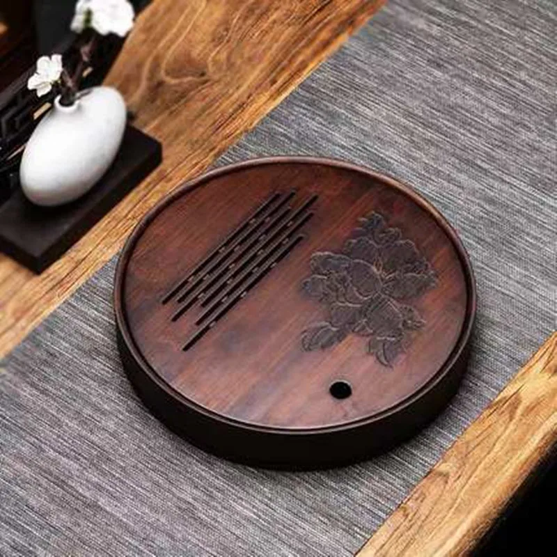 Şakayık Çiçekli Yuvarlak Tepsi - Bamboo Tea Tray incelemesi ve fiyatı