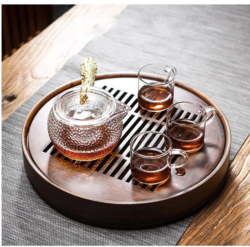 Şakayık Çiçekli Yuvarlak Tepsi - Bamboo Tea Tray incelemesi ve fiyatı