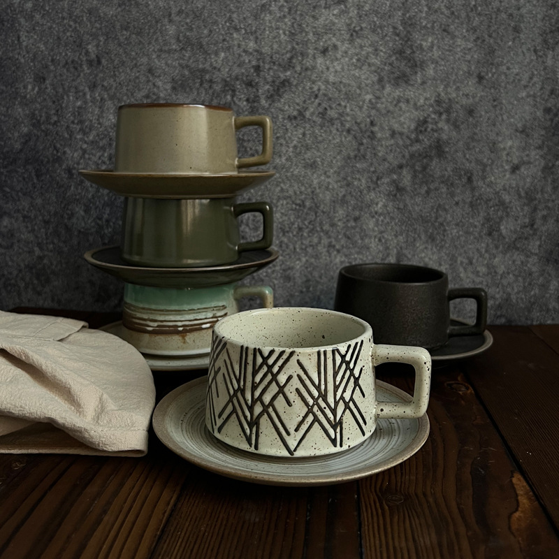Retro Seramik Kahve Fincanı ve - Espresso Cup Saucer incelemesi ve fiyatı