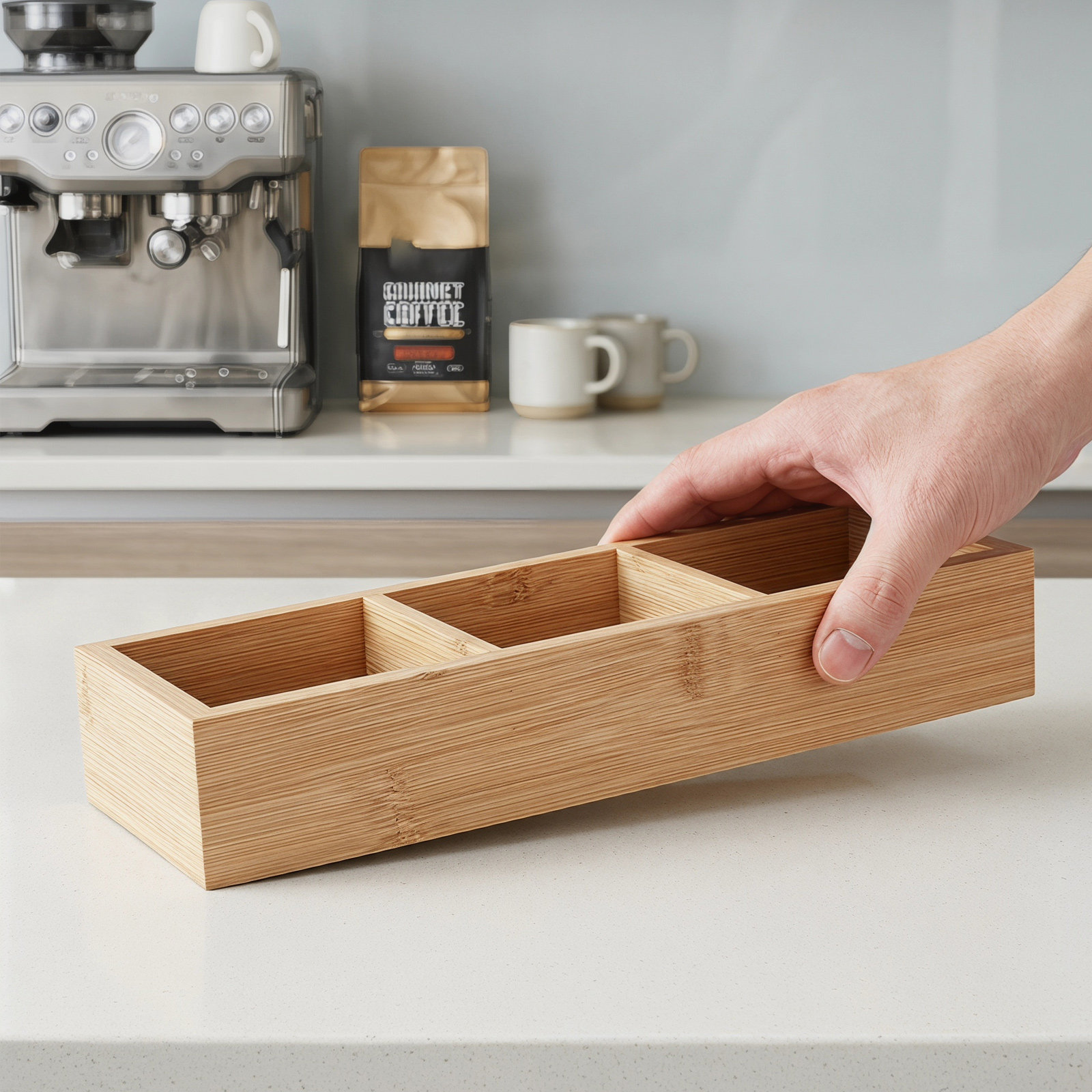 Ahşap Çay Poşeti Düzenleyici K - Coffee Tea Station incelemesi ve fiyatı