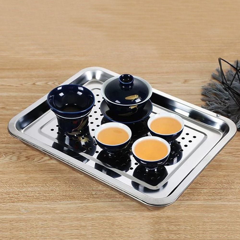 Yeni Paslanmaz Çelik Çay Tepsi - Bamboo Tea Tray incelemesi ve fiyatı
