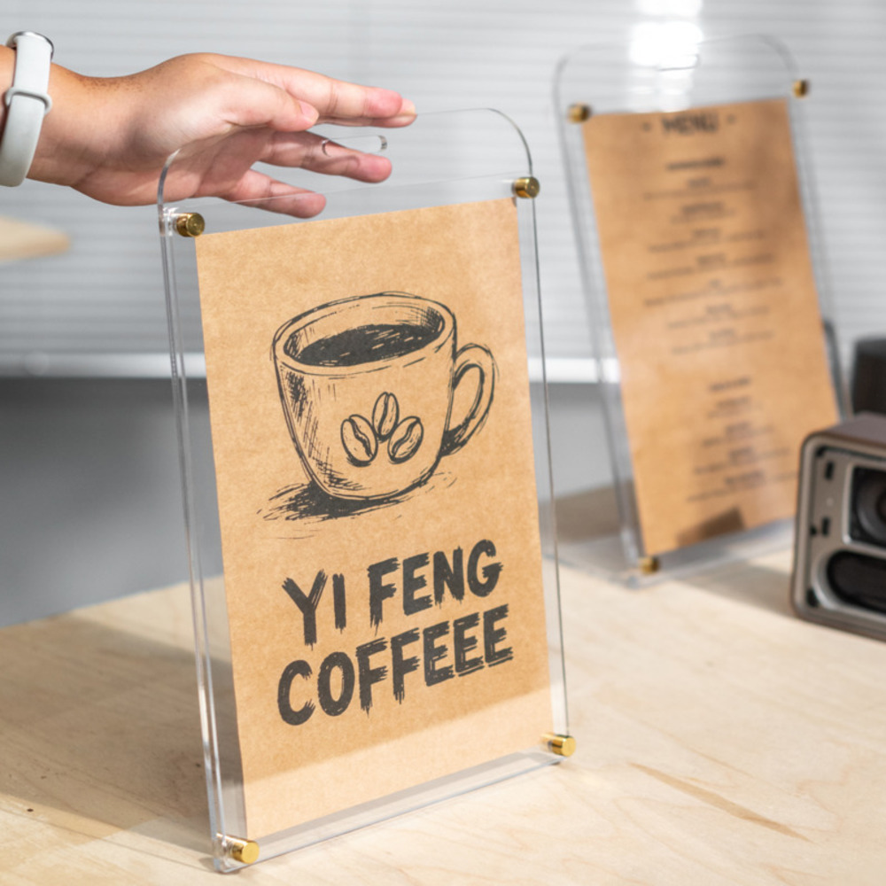 1 adet A4 ekran standı şeffaf  - Coffee Tea Menu incelemesi ve fiyatı