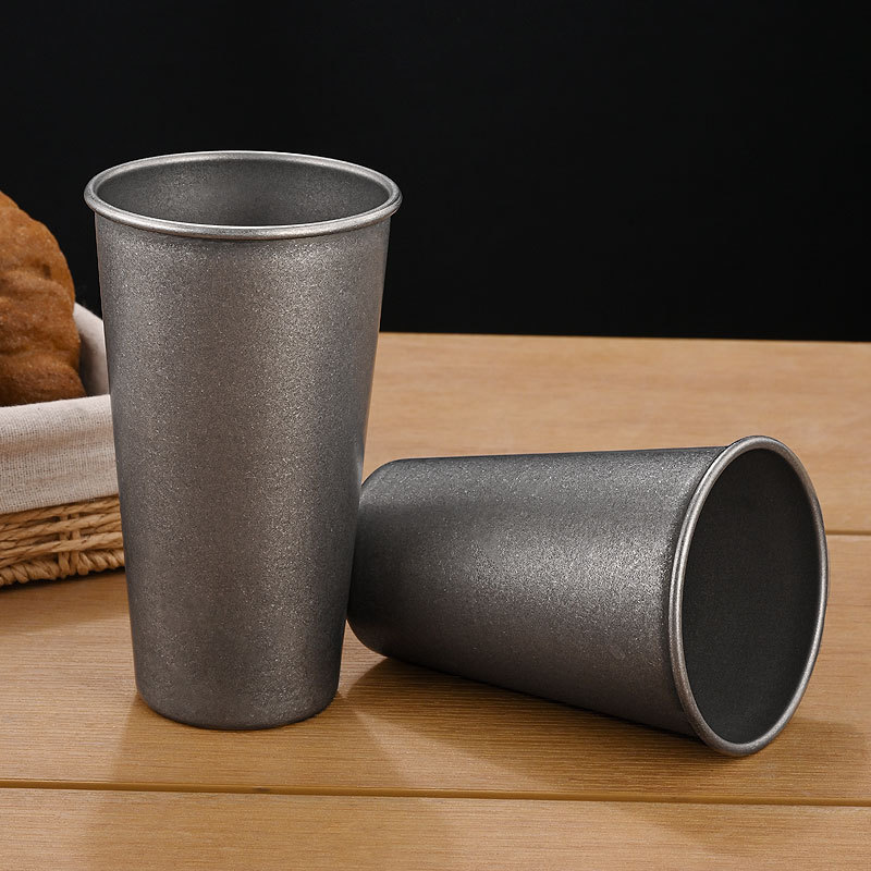 Retro Gümüş Paslanmaz Çelik İç - Coffee Tea Drink incelemesi ve fiyatı