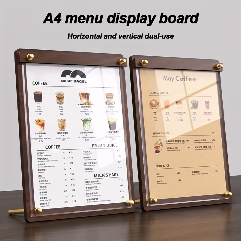 1 adet katı ahşap masaüstü kli - Coffee Tea Menu incelemesi ve fiyatı