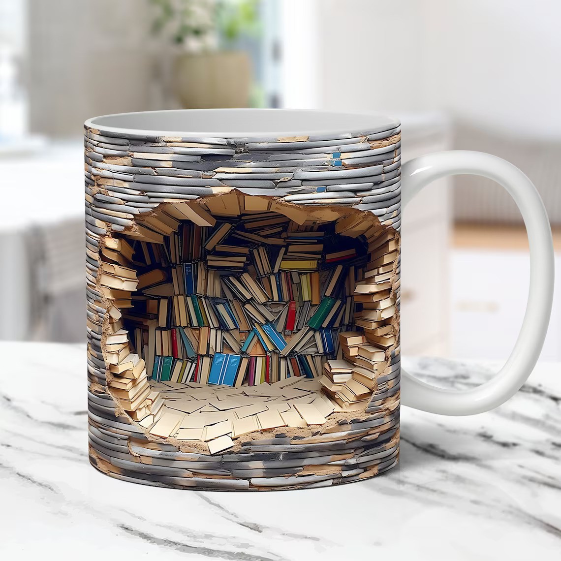 Seramik Kupa Ev Yaratıcı Kütüp - Coffee Tea Library incelemesi ve fiyatı