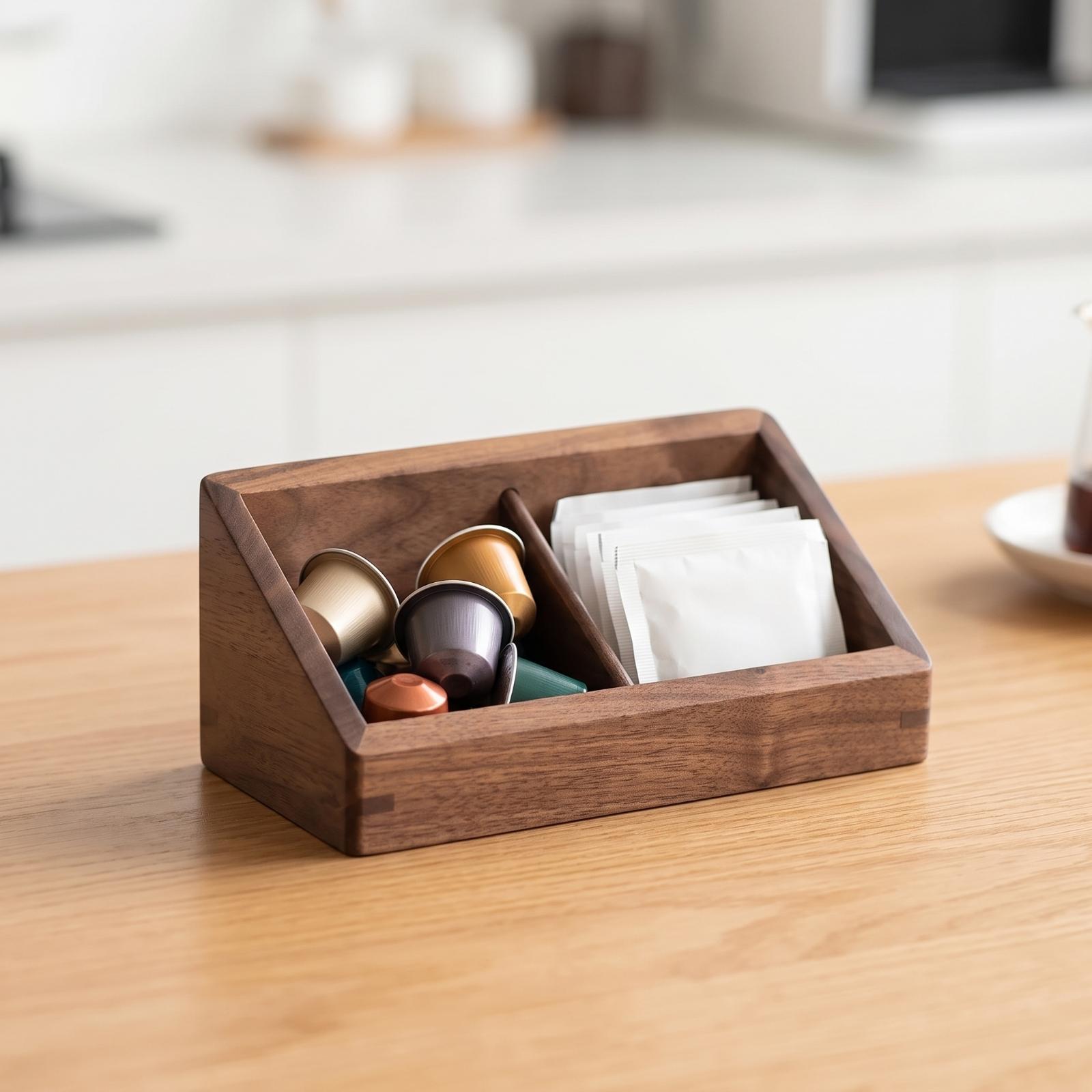 İki Bölmeli Masaüstü Düzenleyi - Coffee Tea Station incelemesi ve fiyatı