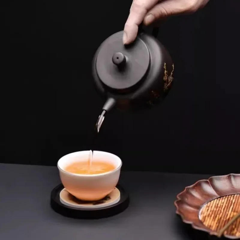 Yuvarlak Ahşap Bardak Altlığı  - Coffee Tea In Chinese incelemesi ve fiyatı
