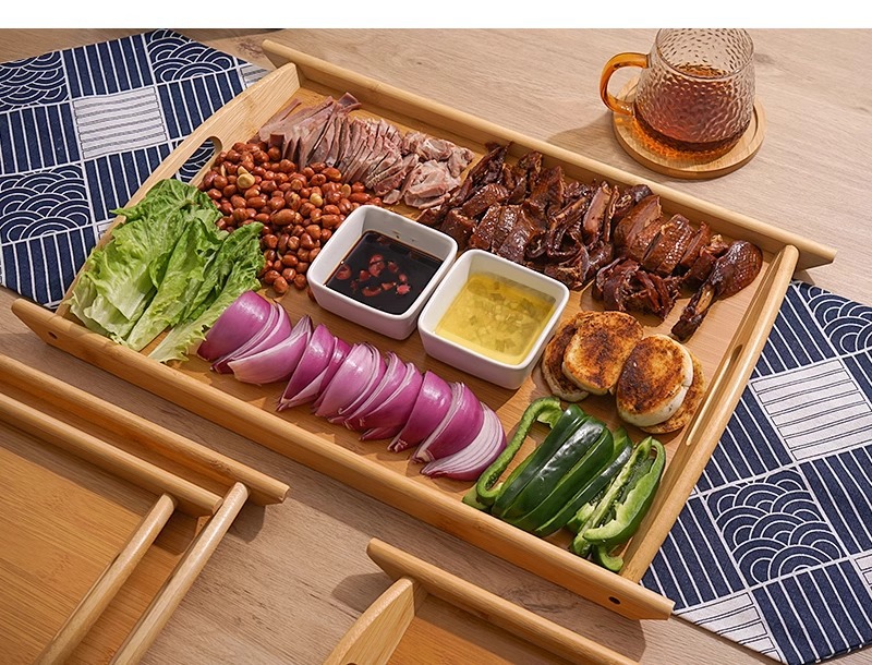 Dikdörtgen Japon Bambu Ahşap T - Bamboo Tea Tray incelemesi ve fiyatı