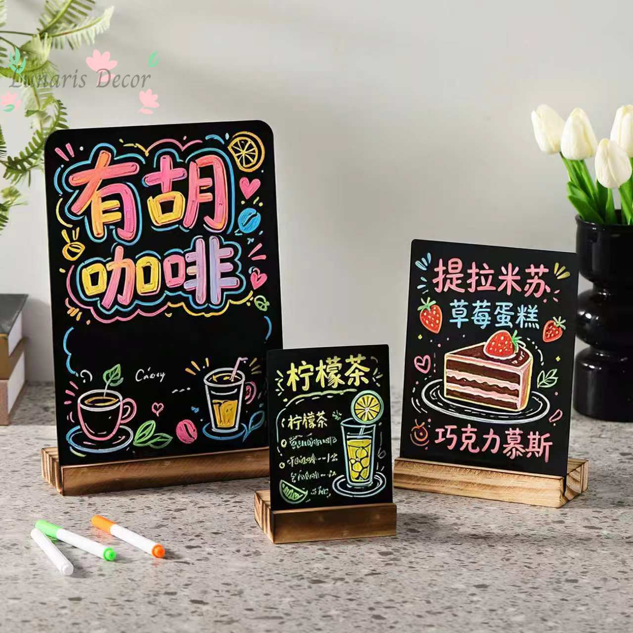 A4 yeniden yazılabilir durak r - Coffee Tea Menu incelemesi ve fiyatı