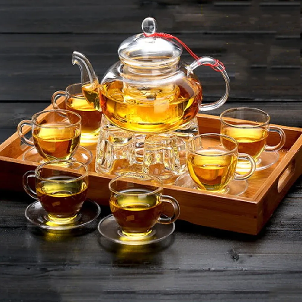 Zarif Cam Çay Seti Borosilikat - Bamboo Tea Tray incelemesi ve fiyatı
