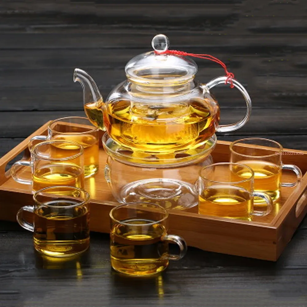Zarif Cam Çay Seti Borosilikat - Bamboo Tea Tray incelemesi ve fiyatı