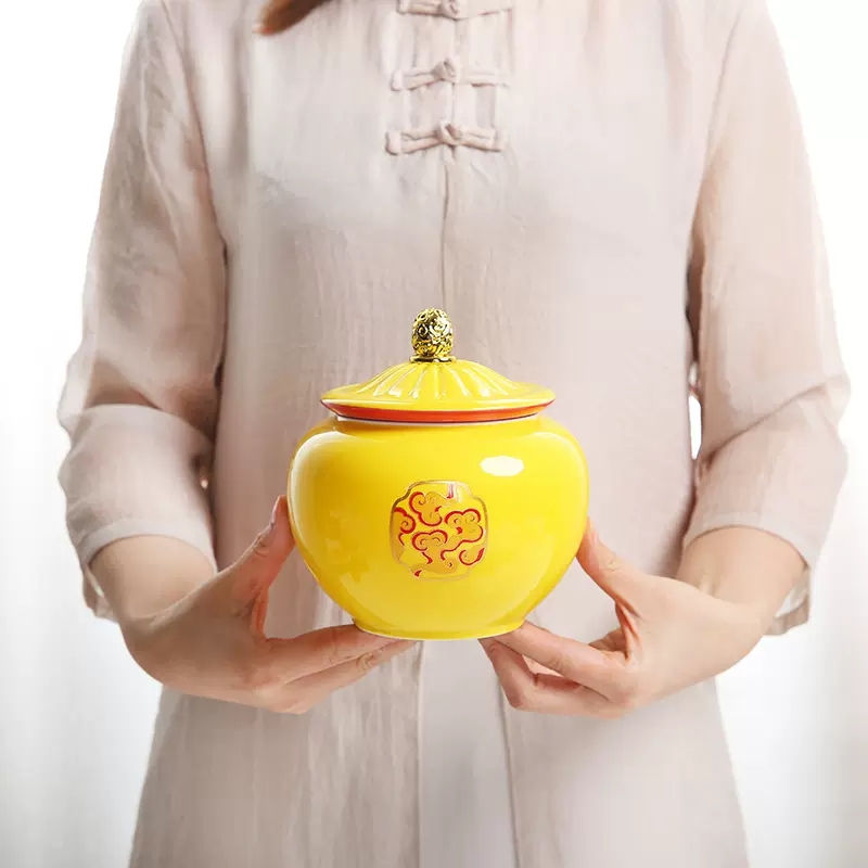 Çin tarzı Sarı Seramik Saksı,  - Coffee Tea In Chinese incelemesi ve fiyatı