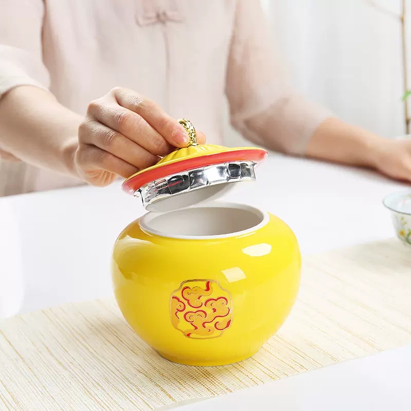 Çin tarzı Sarı Seramik Saksı,  - Coffee Tea In Chinese incelemesi ve fiyatı