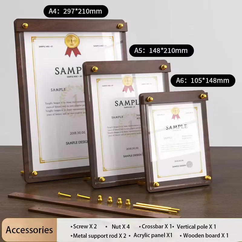 Özel A4 A5 Ahşap Görünümlü Akr - Coffee Tea Menu incelemesi ve fiyatı