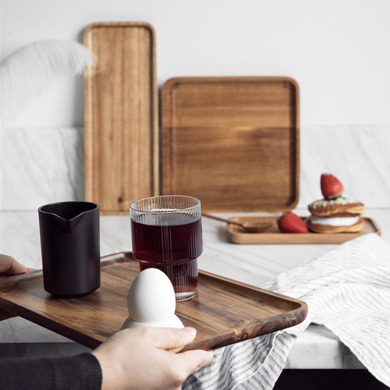 Akasya Ahşap Kahve Tepsisi Dek - Coffee Tea In Chinese incelemesi ve fiyatı