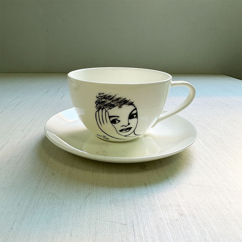 Seramik Kupa El Çizimi Karakte - Coffee Tea Images incelemesi ve fiyatı