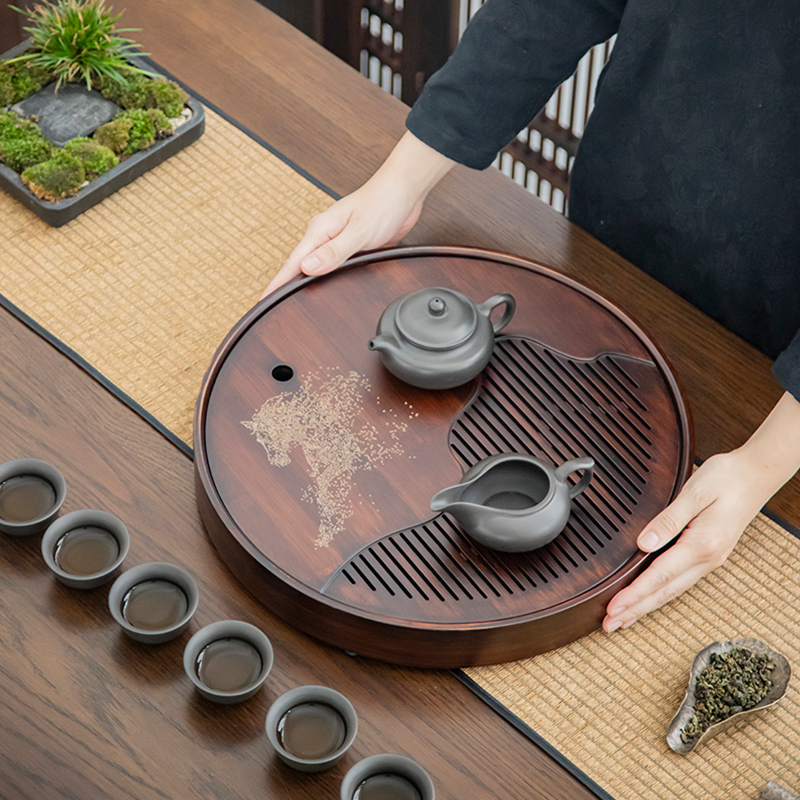 Bambu çay tepsisi, Çin yuvarla - Bamboo Tea Tray incelemesi ve fiyatı