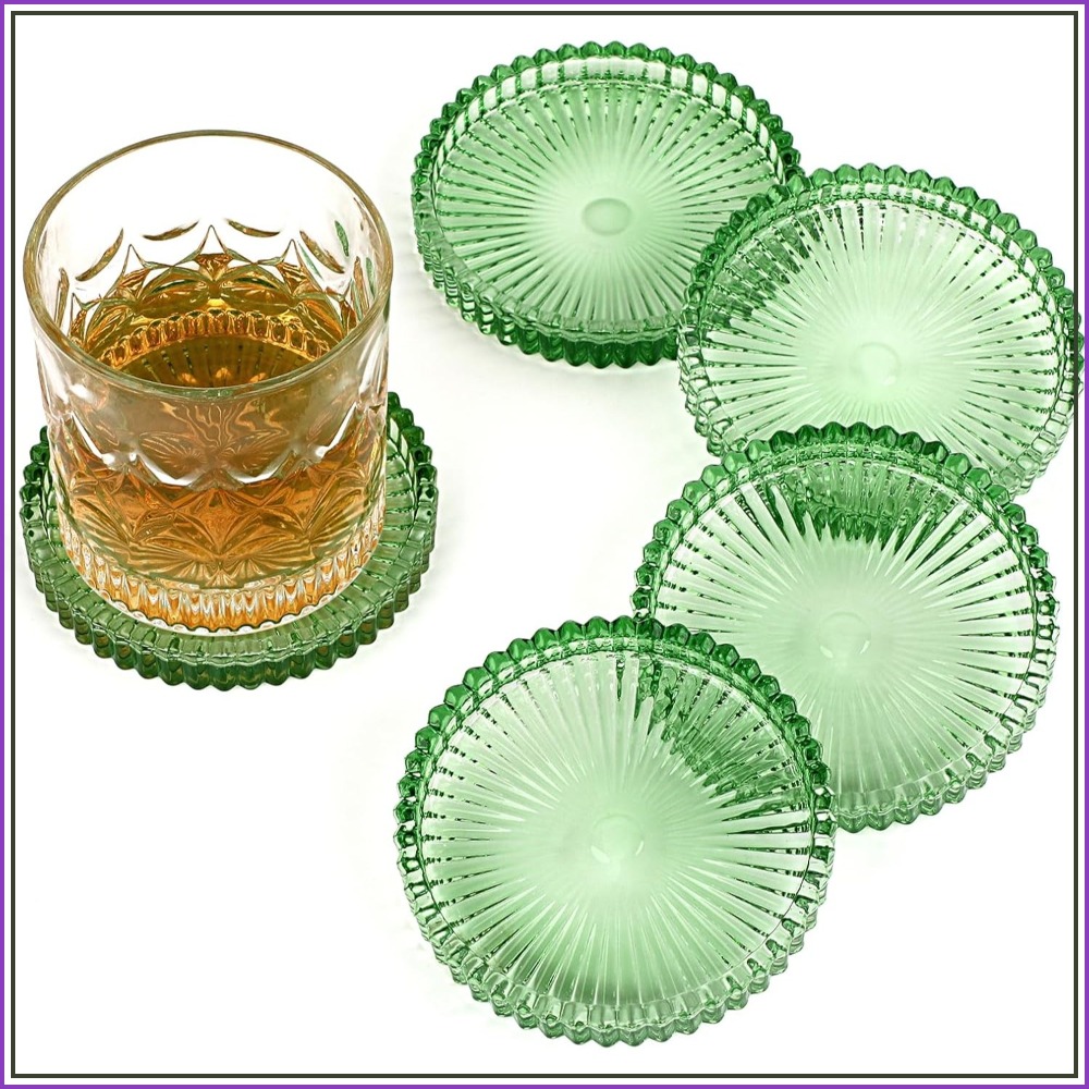 Modern Şeffaf Cam Bardak Altlı - Coffee Tea Images incelemesi ve fiyatı
