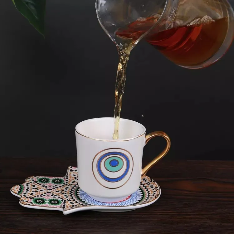 Retro asılı kulak yaratıcı ser - Espresso Cup Saucer incelemesi ve fiyatı