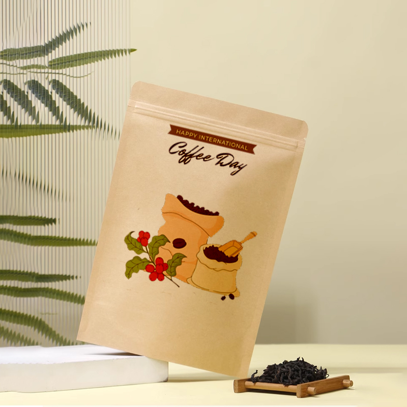 Baskılı Kraft Kağıt Fermuarlı  - Coffee Tea In Chinese incelemesi ve fiyatı