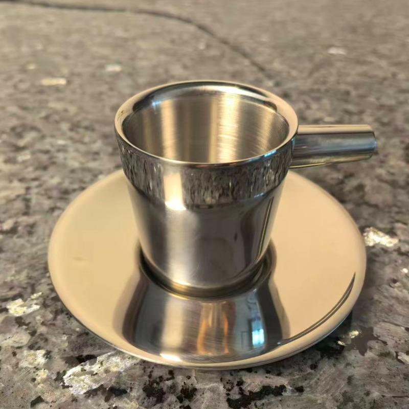 2'li Paslanmaz Çelik Kahve Fin - Espresso Cup Saucer incelemesi ve fiyatı