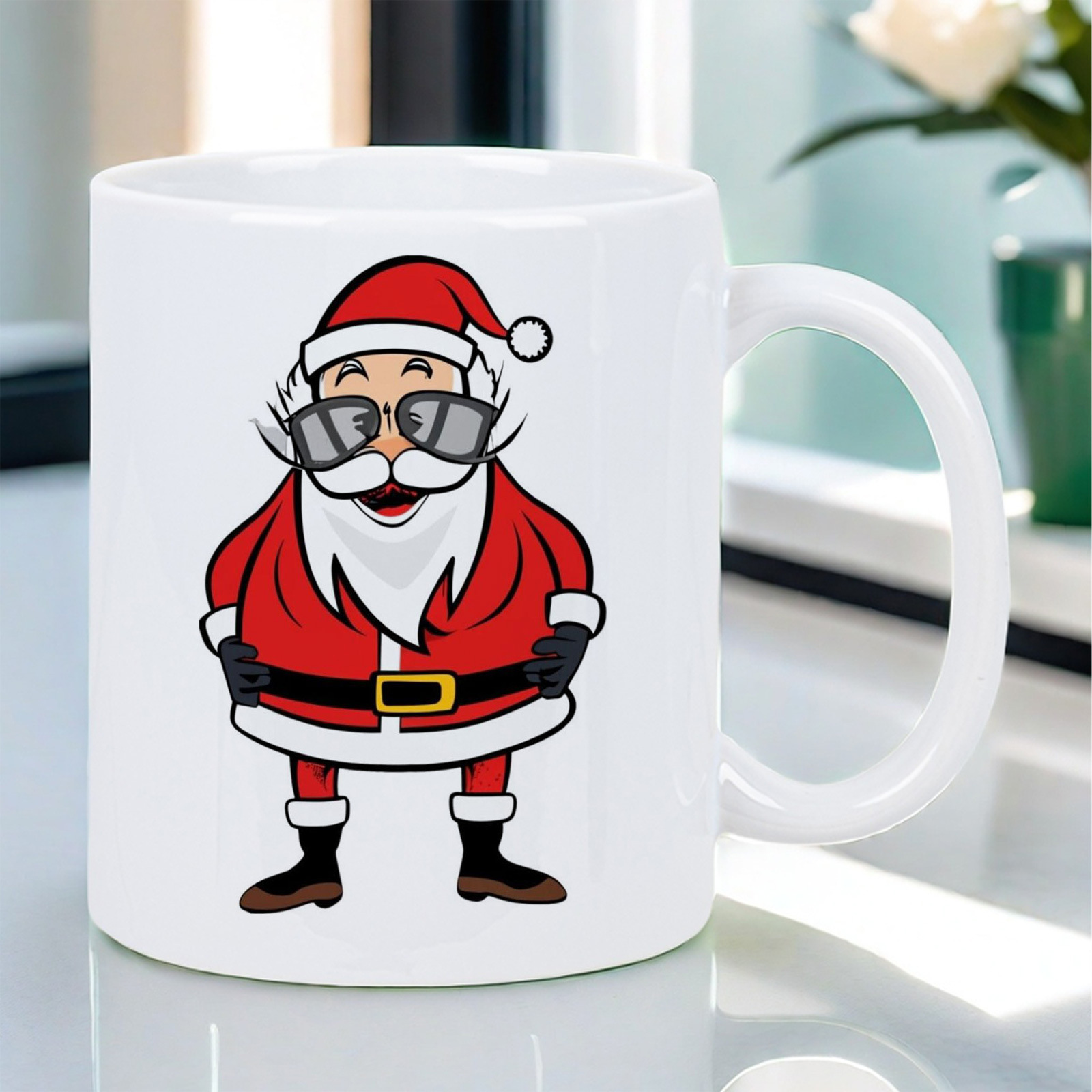 Sınır ötesi beyaz Noel Baba ku - Coffee Tea Icon incelemesi ve fiyatı